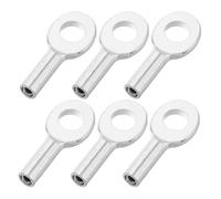 MUSISALY 6 Piezas Terminal de Ojal para Cable de Gimnasio 5Mm Conector de Terminal Final de Acero Resistente Accesorio para Polea de Máquina Fitness Repuesto Duradero para Entrenamiento