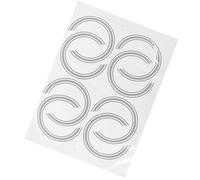 MUSISALY 8 Pegatinas Autoadhesivas para Incrustaciones de Agujero de Sonido de Guitarra Acústica, Papel Fácil de Instalar Diseño Simple para Entusiastas Guitarra en DIY