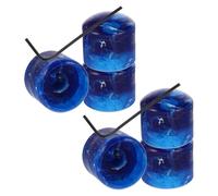 MUSISALY 8 Perillas de Guitarra Eléctrica Plástico Azul con Llave, Ajuste Preciso para Control de Volumen y Mejora de Sonido en Presentaciones Musicales