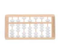 MUSISALY Ábaco De Madera Educativo para Ñiño Pequeño, Tamaño Mini, Accesorio Fotográfico Blanco, Juguete Montessori para Cumpleaños y Decoración De Cuarto Infantil