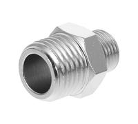 MUSISALY Adaptador de Manguera Conector de Cobre Plata para Aerógrafo Compatible y Fácil de Instalar para Distribuidores y Mangueras de Aerógrafo