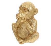 MUSISALY Adorno de Resina Mono Tres Sabios Escultura Decorativa Compacta para Mesa de Oficina y Hogar Figura Creativa Pequeña para Dormitorio Decoración Artesanal Detallada