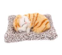 MUSISALY Adorno Decoración Estética y Purificación de Aire en Forma de Gato Realista Salpicadero del Coche Carbón Activado para Interiores de Vehículos