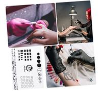 MUSISALY Alfombrilla De Silicona Para Uñas Mat De Práctica De Manicura Herramienta De Estampado De De Uñas Guía Para Pegatinas De Para Decoración y Entrenamiento De Modelo