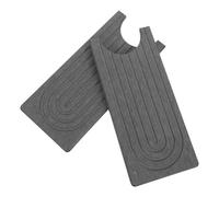 MUSISALY Alfombrilla Protección contra Salpicaduras para Secado de Platos de Diatomita Canal de Drenaje en Laberinto y Colocación para de Encimeras de Cocina
