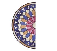 MUSISALY Alfombrilla Tapete para Puerta Antideslizante de Semicircular de PVC Tacto Cómodo Entrada Adecuado para Baño y