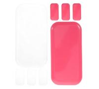 MUSISALY Almohadillas de Silicona para Extensiones de Pestañas 8 Piezas 4 Rosa 4 Transparentes Reutilizables Gel para Permanente y Levantamiento Accesorios para Salón y Uso