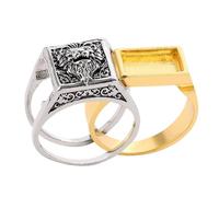 MUSISALY Anillo Genial de León para Hombre Compartimento Secreto, Aleación Resistente y Diseño Vintage Adecuado para Fiestas y Club