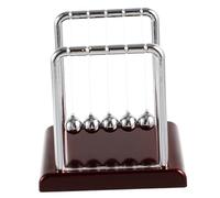 MUSISALY Bola Newton De Metal con Base Cuadrada Juguete De Escritorio De Energía y Movimiento Decoración para Oficina y Hogar Sin Pequeña Base Roja