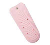 MUSISALY Bolsa de Silicona Antideslizante para Plancha de Pelo, Soporte Resistente al Calor, Tamaño Compacto en Color Rosa, Adecuado para Salón, Hogar y Viajes, Portaherramientas