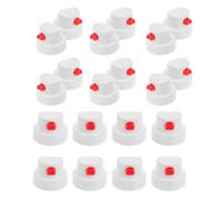 MUSISALY Boquillas de pulverización de plástico white 20PCS para latas de aerosol con válvula macho 4mm para proyectos de manualidades y mejora del hogar
