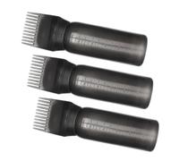MUSISALY Botella Aplicadora de Tinte para Cabello 3 Pcs 160ml Negra de Pp Portátil y Elegante para Teñir Raíces en Salones y Uso Doméstico
