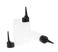 MUSISALY Botellas De Plástico Flexible Para Aplicar Tinte y Champú Juego De 2 Unidades Diseño Inclinado Para Aplicación Precisa En Tratamientos Capilares y Uso Doméstico