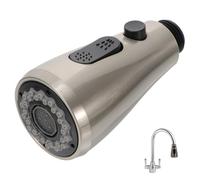 MUSISALY Cabezal Fregadero Fácil de Instalar para Cocina de Práctico Grifo Abs 3 Ajustes, Accesorio Rociador en Color Plata