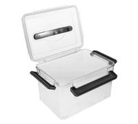MUSISALY Caja de Almacenamiento para Equipo Fotográfico Tapa y Junta Tórica, Organizador Rígido de Pet Transparente para Lentes de Cámara, Adecuado para Uso en Oficina en Casa, Tamaño 11,4
