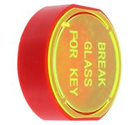 MUSISALY Caja de Emergencia Montada en Pared para Llaves y Tarjetas, Caja de Seguridad Pestillo y Cierre Seguro, Segunda Generación Fluorescente en Inglés, para Puertas y Ventanas