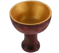 MUSISALY Cáliz Decorativo de Resina Religiosa, Copa Sagrada para Rituales y Ofrendas, Adorno Artesanal Único para Altar y Decoración Espiritual