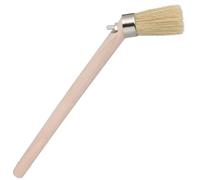 MUSISALY Cepillo Angular para Neumáticos de 25 Cm Mango de Madera, Aplicador de Grasa y Pincel para Detalles, Herramienta para Montaje, Lubricación y Mantenimiento Automotriz