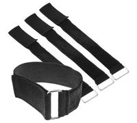 MUSISALY Cinchas Elásticas de Poliéster para Sujeción y Organización de Cables Hebilla de Metal, Paquete de 4 Unidades en Uso Múltiple
