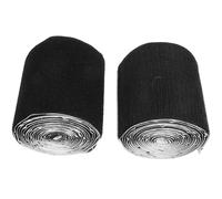 MUSISALY Cinta Autoadhesiva Negra 2 Piezas 8X10 CM X 3 M Antideslizante para Cojines de Sofá y Colchones Reutilizable Fuerte Adhesión para Hogar y Oficina