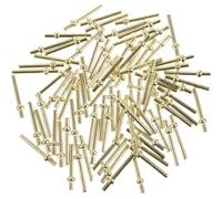 MUSISALY Clavijas de Puntuación Metálicas para Juego de Cartas 100 Piezas Amarillas Accesorios para Cribbage y Juegos de Mesa Compactas y Duraderas Ideales para Viajes y Partidas