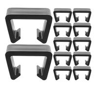 MUSISALY Clips para Muebles de Ratán 12 Unidades Ranura Interior de 4,25 Cm, Sujetadores para Sofá Modular de Exterior, Abrazaderas para Sillas y Conexión de Muebles de Terraza