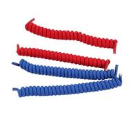 MUSISALY Cordones Elásticos de Silicona Colores Negro, Rojo y Azul sin Necesidad de Atar 6 Piezas Resortes Ajustables al Movimiento del Pie para Zapatos Deportivos