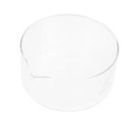 MUSISALY Cristalizador de Vidrio Caño y Plato de Evaporación de 100 MM para Laboratorio, Instrumento Resistente al Calor para Cristalización Química