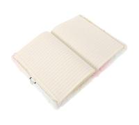 MUSISALY Cuaderno de Peluche A5 con Candado para Niñas, Diario Secreto con Diseño de Corazón Degradado, 9 Gemas Decorativos, Cuaderno Multifunción para Uso Escolar y Escritura Diaria