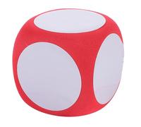 MUSISALY Datos Gigantes de Espuma Borrable de 6 Cm Dado Jumbo Rojo para Enseñanza Dado de Actividad Reutilizable para Aula y Ejercicios Educativos Herramienta Didáctica Segura