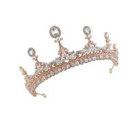 MUSISALY de Cristal para Niñas Diadema Ligera con Diseño de Anillo Sujeción Estable para Fiestas Cumpleaños y Celebraciones Accesorio para Princesas y Comunión