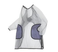 MUSISALY Delantal Transparente de Pvc para Secar Manos con Mangas Largas y 2 Bolsillos Resistente al Aceite Unisex Adecuado para Cocina y Lavado de Platos