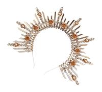 MUSISALY Diadema de Lolita para Niña Dorada de Plástico Decorativa para Fiesta Cosplay Diseño Delicado y Efecto Decorativo Atractivo