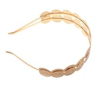 MUSISALY Diadema de Metal de Doble Capa Tocado de Moda Monedas para Bodas Fiestas y Festivales Diademas para Mujeres