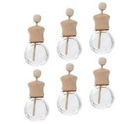 MUSISALY Difusor de Aroma para Coche 6 Piezas 10 Ml Botella Compacta Alta y Ovalada Difusor de Perfume Reutilizable para Aire Fresco y Fragancia Delicada en Automóviles