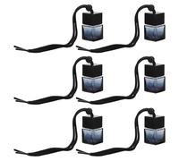 MUSISALY Difusores de Perfume para Coche 8 Ml 6 Piezas Botellas Vacías de Vidrio Resistente Colgantes Recargables para Ambientador Automotor Accesorios para Colgar en Espejos Retrovisores