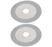 MUSISALY Discos de Corte de Diamante de 100mm para Cortar Vidrio y Jade, Uso en Seco y Húmedo, Núcleo Especial para Ángulo y Matriz de Acero Manganeso Grueso, Paquete de 2 Unidades