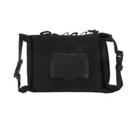 MUSISALY Dispensador Portátil para Toallitas Húmedas de Ñiño, Bolsa Colgante Negra Reutilizable, Estuche de Viaje Plegable para Camping y Coche, Contenedor Organizador Práctico y