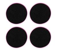 MUSISALY Esponjas Limpiadoras para Brochas de Maquillaje 4 Piezas Estuche Compacto Reutilizable y Ecológico Color Púrpura para Limpieza Rápida de Pinceles y Sombras de Ojos en Casa y