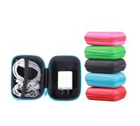 MUSISALY Estuche de Almacenamiento de Eva para Mini Cámara y Cables, 2 Unidades, Resistente Cremallera y Bolsillos Interiores para Uso en Viajes y Exteriores Color Color Aleatorio
