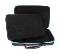 MUSISALY Estuche Portátil para Aceites Esenciales 10 Ml Asa Organizador Compacto Espuma para Almacenamiento Seguro Bolsa de Viaje para Aromaterapia y Uso Profesional Color Negro Borde