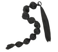MUSISALY Extensión de Coleta Sintética de Burbujas para Mujer Negra, Larga, con Lazo, Estilo Afro, para Fiestas y Cosplay, Pieza de Cabello Postizo Natural Marcas