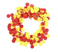 MUSISALY Fichas Redondas de Conteo Matemático Dos Colores Rojo y Amarillo 200 Piezas de EVA para Aprendizaje Infantil Material Didáctico Manipulativo para Preescolar y Actividades