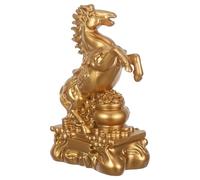 MUSISALY Figura de caballo del zodiaco de resina Feng Shui Decoración 2026 Estatua de caballo de pie como símbolo de felicidad para el hogar y el trabajo