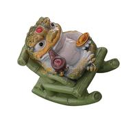 MUSISALY Figura de Rana Feng Shui de Resina Que Cambia de Color Mascota de Té para Decoración de Oficina y Hogar Estatua de Sapo para Buena Suerte y Prosperidad