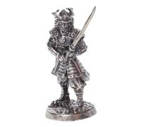 MUSISALY Figura Diseño Artístico de Cuproníquel Dorado Miniatura de Samurái Estatua Coleccionable para Adorno del Hogar y Oficina de Guerrero Japonés Medieval