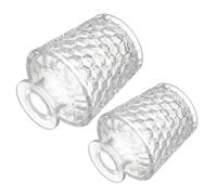 MUSISALY Frascos Difusores de Fragancia de Vidrio 2 Piezas Botellas Transparentes para Aromaterapia 100 Ml y 150 Ml Diseño en Forma de Diamante Invertido Ideales para Decoración y Uso