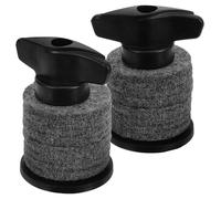 MUSISALY Fundas para Platillos Base de Plástico, Tornillos de Ajuste y Almohadillas de Fieltro, Suministros para Batería, Ideales para Ensayos y Presentaciones Musicales