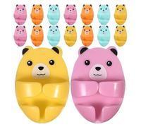 MUSISALY Ganchos Adhesivos para Enchufes 16 Pcs, Soporte para Cable de Cocina Forma de Oso, Autoadhesivos sin Taladro, Organizador para Enchufes y Cables en Hogar y Oficina Color Aleatorio