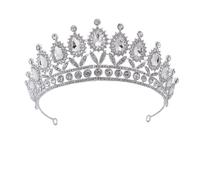 MUSISALY Hermoso Accesorio para El Cabello de Novia Distintiva Coronas de Flores Plateadas Tiaras para Bodas Fiestas de Halloween